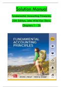 Solution Manual for Fundamental Accounting Principles, 25th Edition by John Wild & Ken Shaw, Verified Chapters 1 - 26, Complete Newest Version