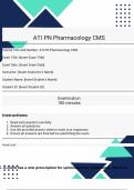 ATI PN Pharmacology CMS Final exam