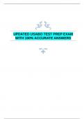 UPDATED USABO TEST PREP EXAM WITH 100% ACCURATE ANSWERS