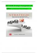 TEST BANK For Strategic Management, 6th Edition 2024 By Rothaermel Frank, Verified Chapters 1 - 12, Complete Newest Version