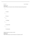 ANATOMY SCIN 132 QUIZ 4 LATEST (GRADED A+)