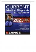 TEST BANK For Current Medical Diagnosis And Treatment 2023, 62nd Edition By Papadakis & Mcphee, All 42 Chapters Covered, Verified Latest update Edition