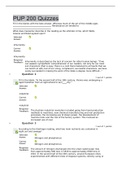 PUP 200 Quizzes ( latest update ) GRADED A+/PUP 200 Quizzes ( latest update ) GRADED A+