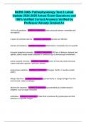 NURS 3366- Pathophysiology Test 2 Latest Update 2024-2025 Actual Exam Questions and 100% Verified Correct Answers Verified by Professor Already Graded A+