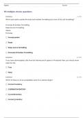 CIS 146 Final Review Questions & Answers Rated 100% Correct!!