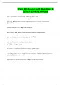 Chem 116 Exam 3 with Questions & Correct Verified Answers