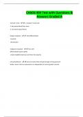 CHSOS 404 Test with Questions & Answers Graded A