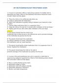 ATI RN PHARMACOLOGY PROCTORED EXAM (Comprehensive Document for Exam Preparation)