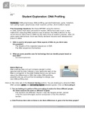 Student Exploration: GIZMO DNA Profiling