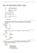 CRJ 435 MIDTERM EXAM 2 Q&A