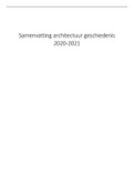 Samenvatting + notities van de lessen; architectuur geschiedenis en actualiteit 