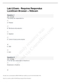 BIO 152 A&P II Lab 8 Exam- Portage Learning