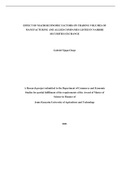 EFFECT OF MACROECONOMIC FACTORS ON TRADING VOLUMES OF MANUFACTURING AND ALLIED COMPANIES LISTED IN NAIROBI SECURITIES EXCHANGE