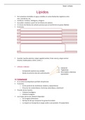 Notas de clase Nutrición; Lípidos