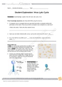 Gizmo Virus Lytic Cycle Student Exploration Sheet | Student Exploration: Virus Lytic Cycle (answered) Latest Summer 2021