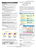 Inorganic and Organic Chemistry Summary