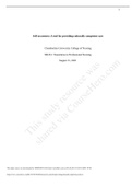 NR351: Transitions in Professional Nursing Self-awareness: A tool for providing culturally competent care