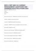 MOD 2 EMT 68W CH 9 AIRWAY MANAGEMENT QUESTIONS AND ANSWERS WITH SOLUTIONS 2024