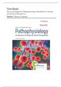 TEST BANK For Davis Advantage for Pathophysiology Introductory Concepts and Clinical Perspectives 3rd Edition ( Theresa Capriotti, 2024) Newest Edition 