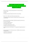 CLFP EXAM (Credit Process and Financial Statement) with Questions & Answers Graded A