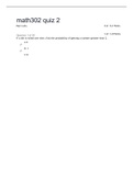 math 302 quiz 2 ( LATEST UPDATE )