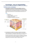 Samenvatting Fysiologie, zorg en begeleiding (hoofdstuk 1 t.e.m. 5)