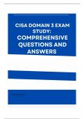 CISA Domain 3 Exam Study Comprehensive Questions and Answers 