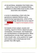 ATI RN MATERNAL NEWBORN PROCTORED 2024 2025 ACTUAL EXAM TEST BANK|MATERNAL  NEWBORN ATI PROCTORED EXAM 75 REAL EXAM  QUESTIONS AND ANSWERS