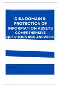 CISA Domain 5: Protection of Information Assets Comprehensive Questions and Answers 