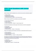 XCEL Exam Questions with correct Answers (Graded A)