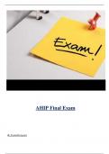 2025 AHIP Final Exam New Full Questions and Answers ( Included ) 100% Correct