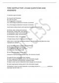 FIRE INSTRUCTOR 1 EXAM QUESTIONS AND ANSWERS