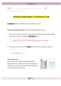 M11L2M1 Calorimetry Lab Gizmo