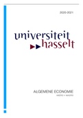 Samenvatting Algemene Economie, 1e bachelor handelswetenschappen.