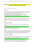 Study guide Essentials of Psychiatric Mental Health Nursing 8th Edition Concepts of Care in Evidence- Based Practice 8th Edition Morgan Townsend Test Bank, complete all chapters.