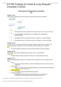 ATI RN Findings for Chest & Lung Sherpath Complete A Guide