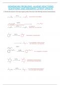 HOMEWORK PROBLEMS: ALKENE REACTIONS QUESTIONS AND ANSWERS LATEST UPDATE.