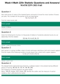    Week 4 Math 225n Statistic Questions and Answers/ MATH 225N 2021 Fall