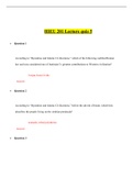 HIEU 201 Lecture Quiz 5 / HIEU201 Lecture Quiz 5 (3 Versions)(New-2021) : Liberty University 