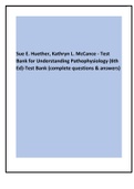 Sue E. Huether, Kathryn L. McCance - Test Bank for Understanding Pathophysiology (6th Ed)-Test Bank (complete questions & answers)