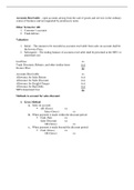 Financial Accounting: Accounts Receivable summary