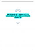  AAFM COURSE 210908-1 BLOCK 1EXAM 2024 WITH 100% ACCURATE ANSWERS