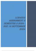 LCR4803 Assignment 2 ( ANSWERS) Semester 2 2024 - DUE 16 September 2024