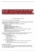 WGU D351 v2 Full Enhanced Study Guide Updated 2024/2025; Probably all you would would need to pass this course. Includes notes from video as well.