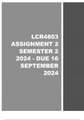 LCR4803 Assignment 2 (QUALITY ANSWERS) Semester 2 2024