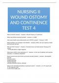 NURSING II WOUND OSTOMY AND CONTINENCE TEST 4