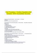   Civil Procedure 1 Outline Questions And Answers 100% Guaranteed Success.