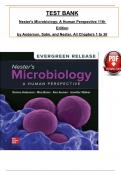 TEST BANK For Nester's Microbiology: A Human Perspective: 2024 Release  11th Edition by Anderson and Nester, ISBN: 9781264896905, All 30 Chapters Covered, Verified Latest Edition