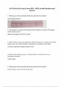 ACLS Post Test Exam (Latest 2024 - 2025) Actual Questions and Answers