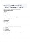  Microbiology BOC Exam Review Questions 100% Solved Correctly.